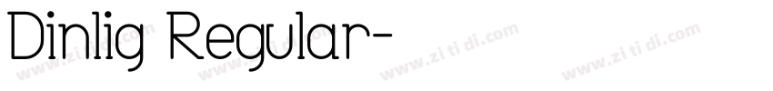 Dinlig Regular字体转换